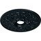 Ekena Millwork Ashley Ceiling Medallion (Fits Canopies up to 4 3/4"), 23 7/8"OD x 4"ID x 2 1/8"P, Night Shade CM23ASNSF - alternate 2